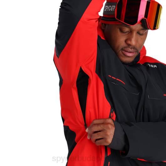 ruházat Spyder monterosa fekete vulkán férfiak 0HJB37