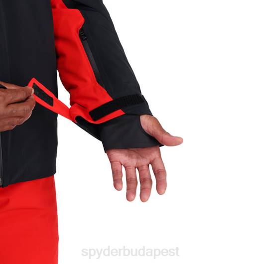 ruházat Spyder monterosa fekete vulkán férfiak 0HJB37