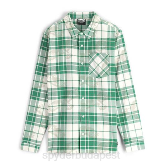 ruházat Spyder creston flanel zöldellő zöld férfiak 0HJB144
