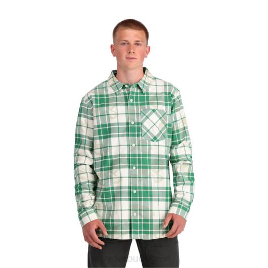 ruházat Spyder creston flanel zöldellő zöld férfiak 0HJB144