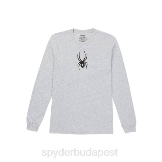 ruházat Spyder faragott hosszú ujjú hanga szürke férfiak 0HJB133
