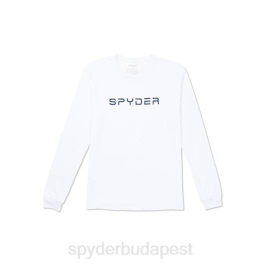 ruházat Spyder szlalom hosszú ujjú fehér férfiak 0HJB134