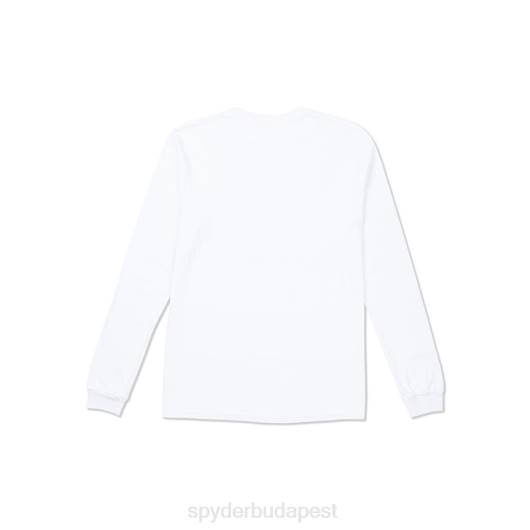 ruházat Spyder szlalom hosszú ujjú fehér férfiak 0HJB134