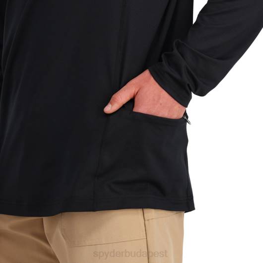 ruházat Spyder ív grafén tech hosszú ujjú fekete férfiak 0HJB147