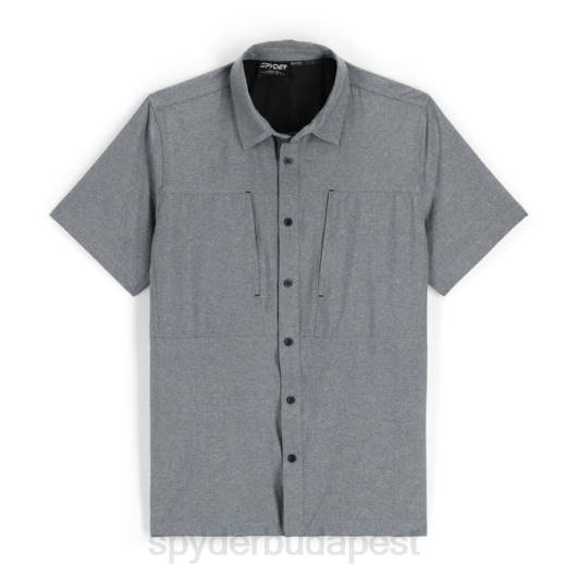 ruházat Spyder canyon rövid ujjú ing fekete férfiak 0HJB141