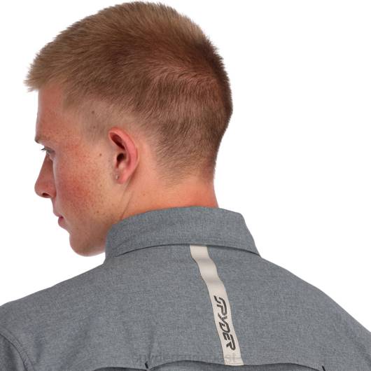 ruházat Spyder canyon rövid ujjú ing fekete férfiak 0HJB141