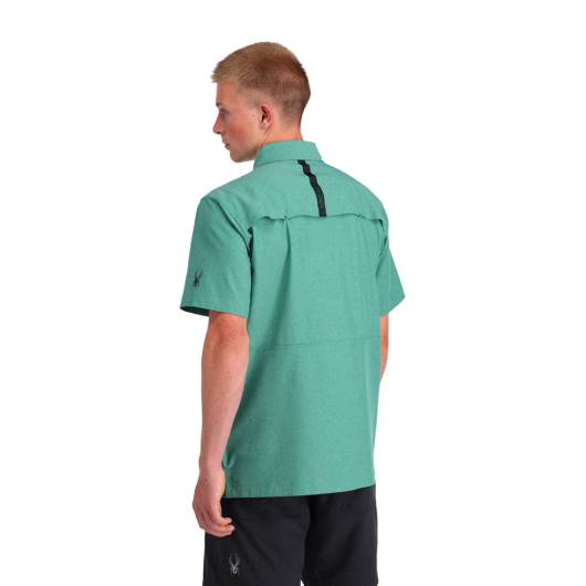 ruházat Spyder canyon rövid ujjú ing zöldellő zöld férfiak 0HJB140