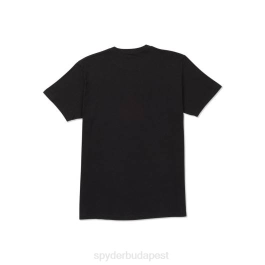 ruházat Spyder faragott rövid ujjú fekete férfiak 0HJB131