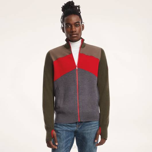 ruházat Spyder X brooks testvérek colorblock Oliva zöld férfiak 0HJB184