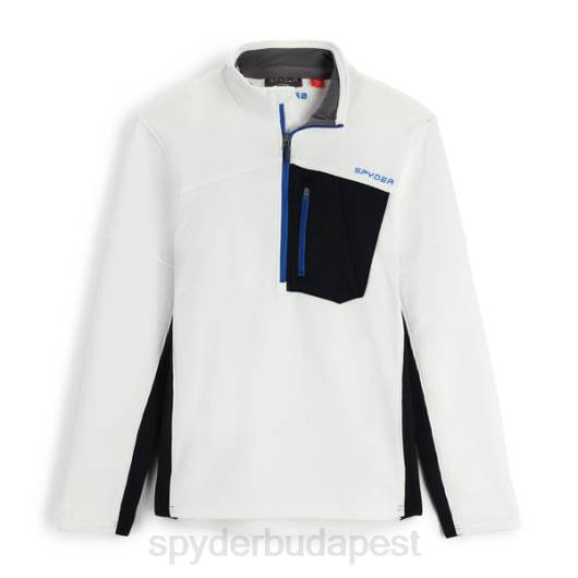 ruházat Spyder bandita fél cipzár fehér férfiak 0HJB200