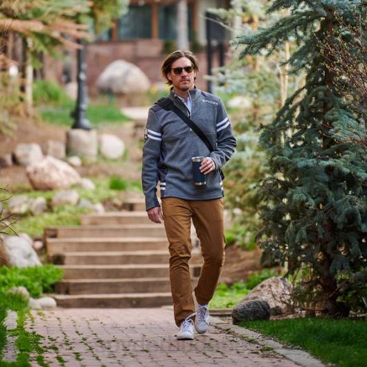 ruházat Spyder wengen fél cipzár ébenfa férfiak 0HJB186