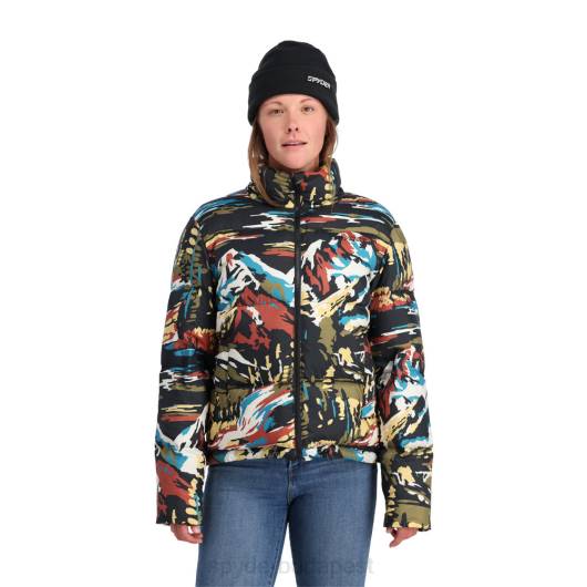 ruházat Spyder széldzseki fekete festék szám szerint nők 0HJB332