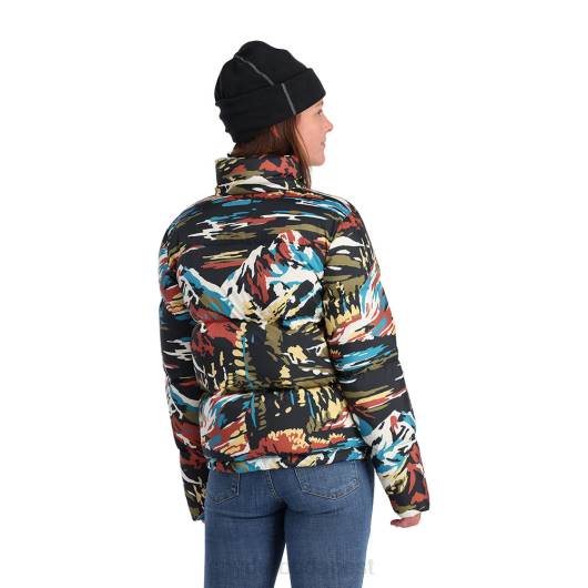 ruházat Spyder széldzseki fekete festék szám szerint nők 0HJB332