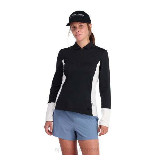 ruházat Spyder ív grafén tech cipzáros nyak fekete nők 0HJB381